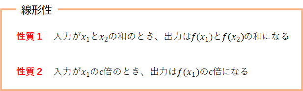 線形性の説明